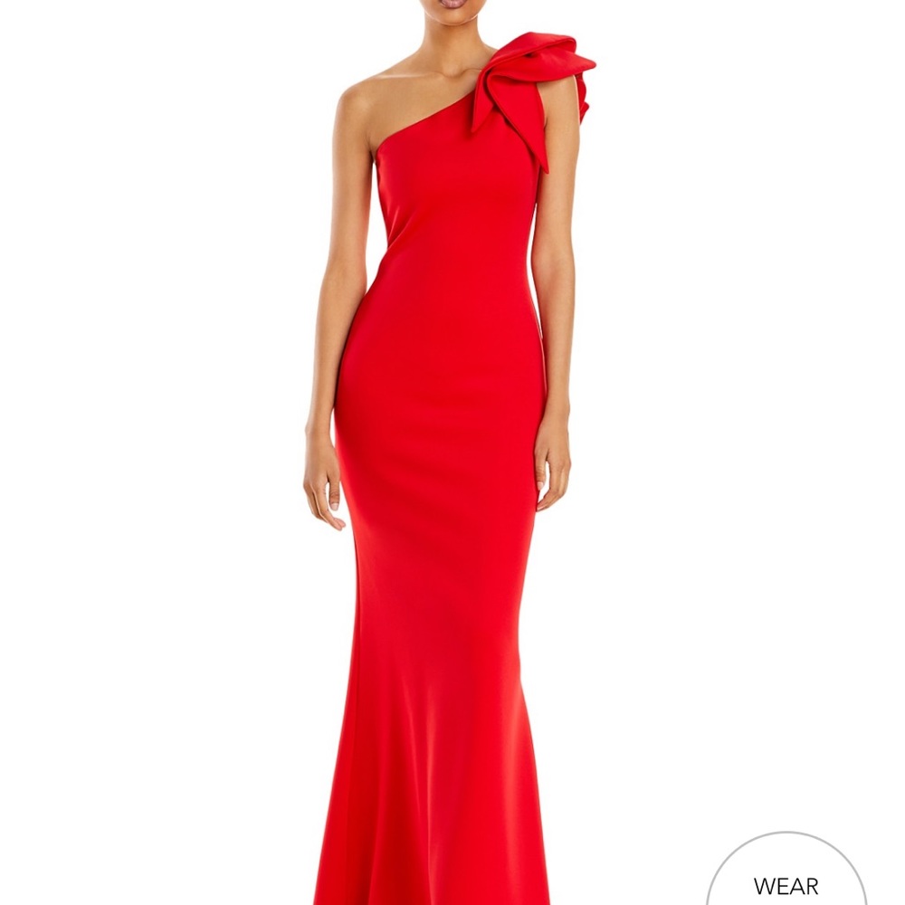 AQUA NEW WITH TAGS SCUBA ONE SHOULDER GOWN